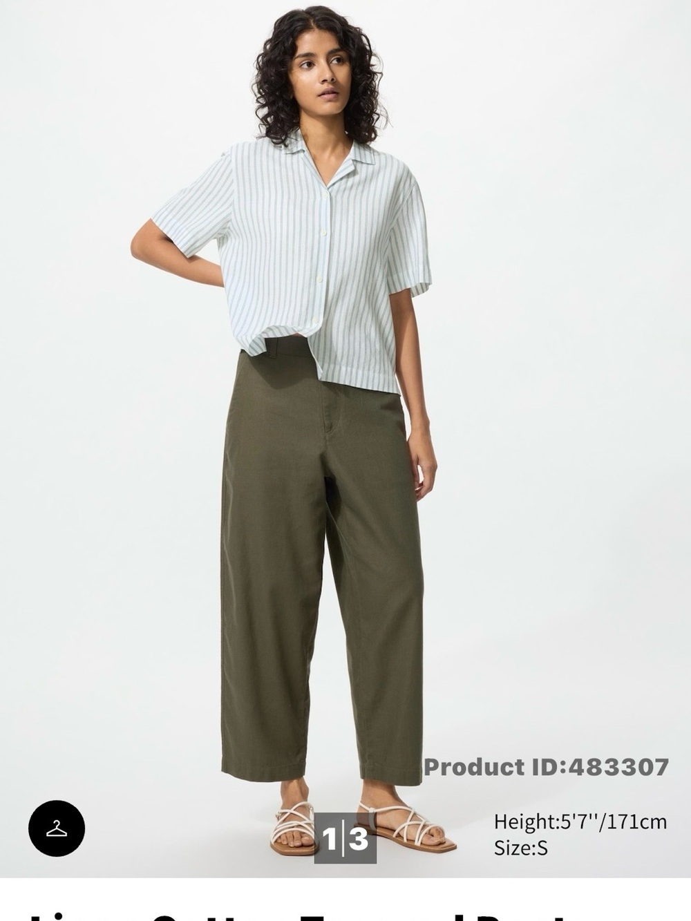 UNIQLO- Linen Cotton Tapered Pants